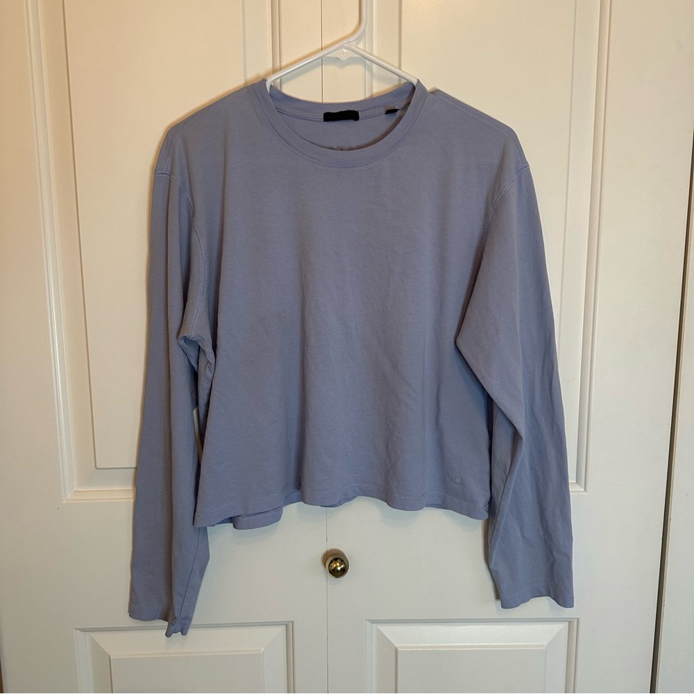 ATM Anthony Thomas Melillo Classic Jersey Long-Sleeve Boy Tee Periwinkle Blue